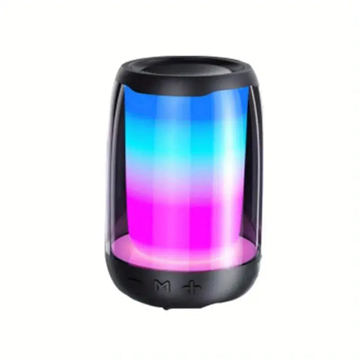 Portable Bluetooth Speaker with LED Light and FM Radio