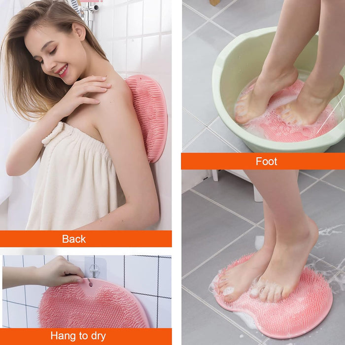 SoleScrub™ – No-Bend Foot & Back Shower Cleaner, Anti-Slip Mat