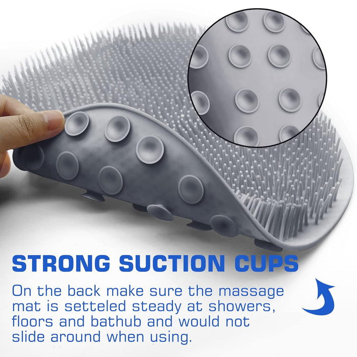 SoleScrub™ – No-Bend Foot & Back Shower Cleaner, Anti-Slip Mat