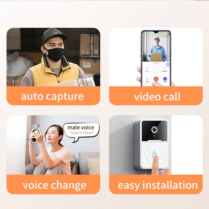 Wireless Security WiFi Smart Doorbell Intercom Video Camera