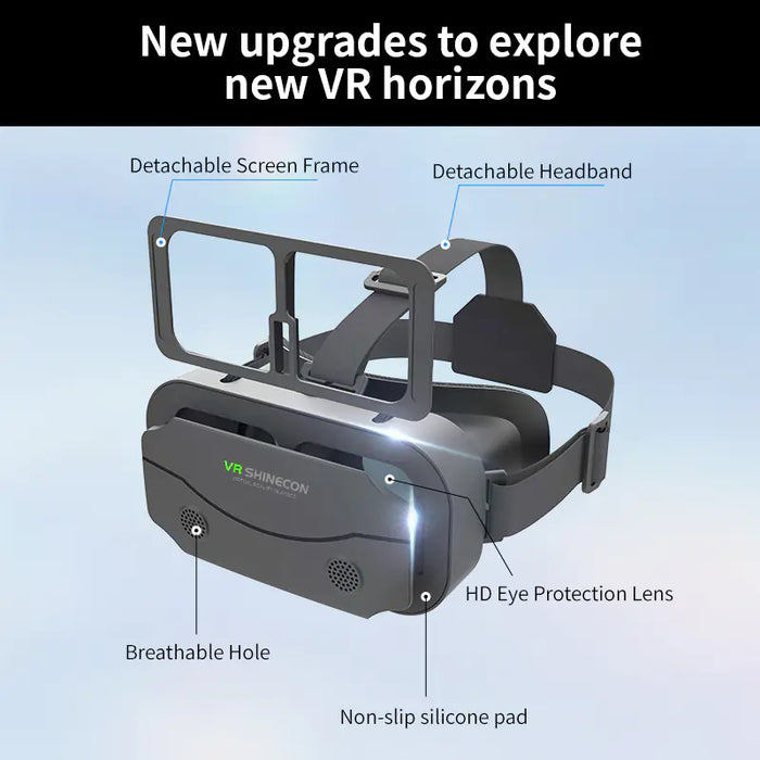 Adjustable VR Headset for 3D Virtual Reality Gaming