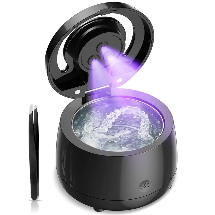 Retainer Cleaning Machine: 43000Hz sonic dental clean pod for denture mouth guard