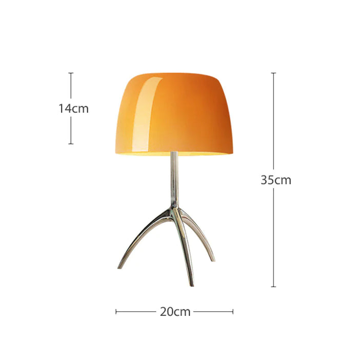 Vintage Copper Table Lamp: Retro-Inspired Designer Accent