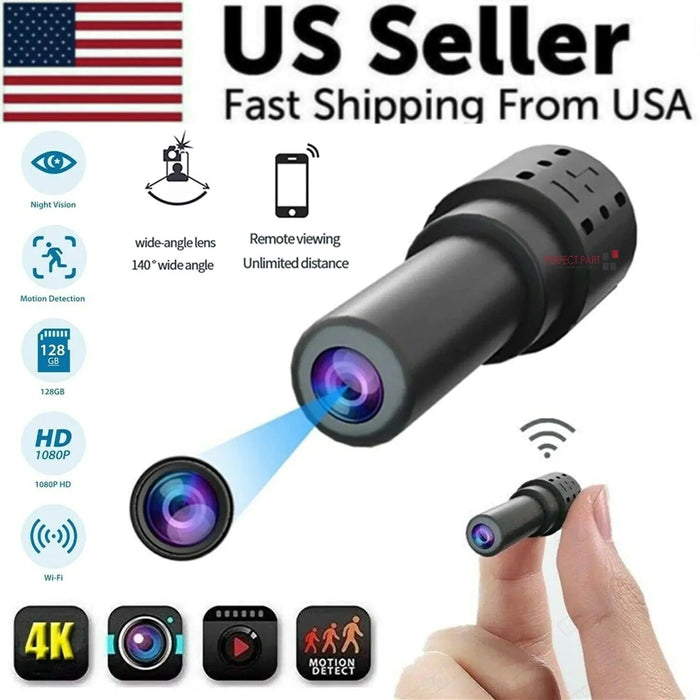WiFi Wireless Spy 4K Mini Camera Pinhole