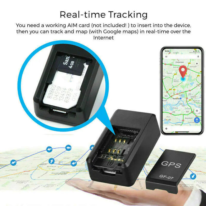 GF07 Mini Magnetic GPS Tracker Real-time