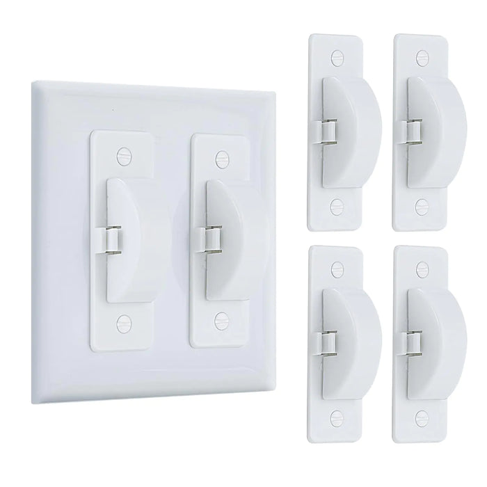 Switch Cover-Light Switch Cover-Light Switch Cover Guard-Light Switch Guard-Light Switch Cover Child Proof-Child Proof Light Switch Cover (White4pc)
