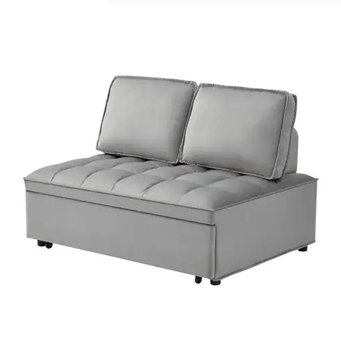 Convertible Sleeping Sofa Bed, Modern Velvet Fabric.