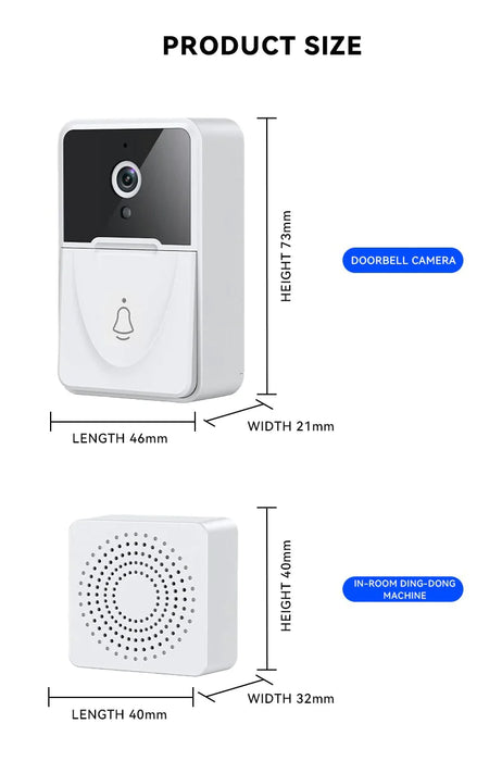 Wireless Security WiFi Smart Doorbell Intercom Video Camera