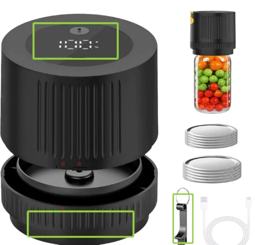 Electric Mason Jar Vacuum Sealer Kit