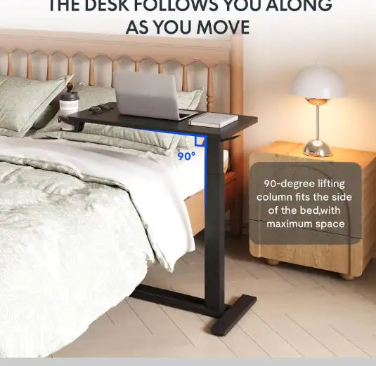 Standing Rolling Desk With Hidden Wheels