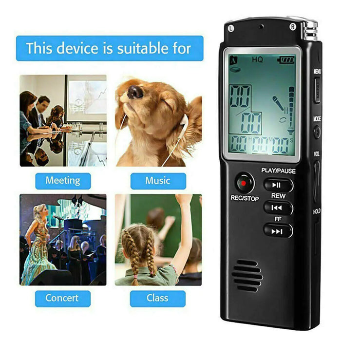32G Voice Activated Mini Digital Sound Audio Recorder