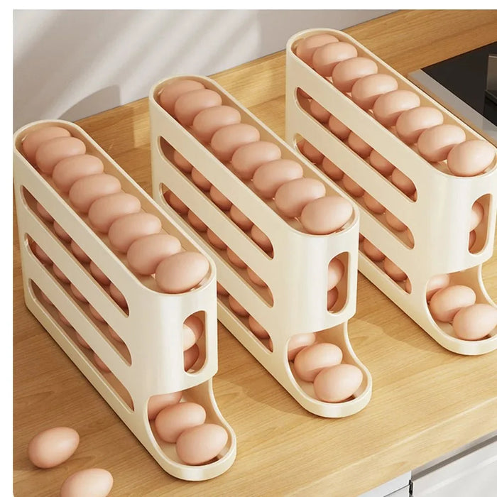Refrigerator Egg Storage Box - 4 Tiers Fridge Egg Rack