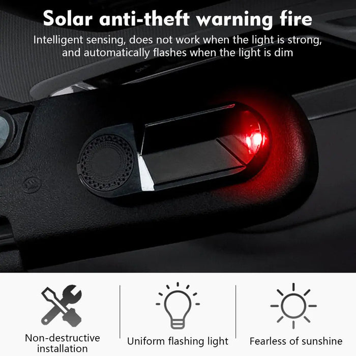 Solar Powered Fake Security Light with Aromatherapy LED