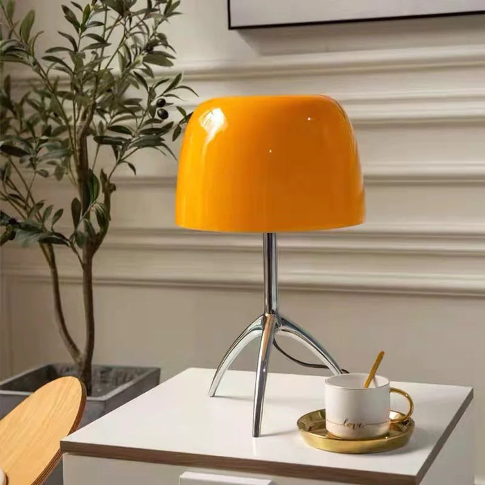 Vintage Copper Table Lamp: Retro-Inspired Designer Accent