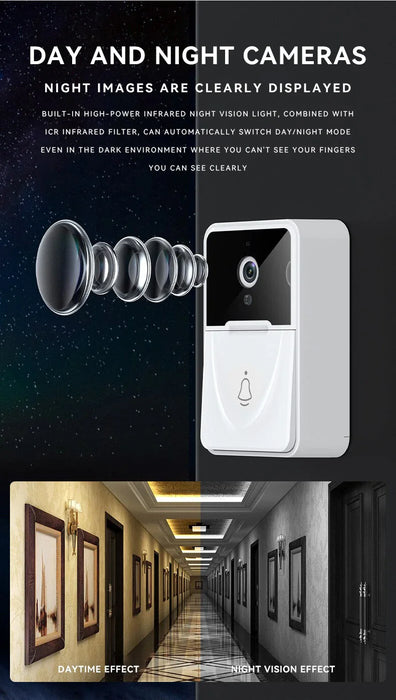 Wireless Security WiFi Smart Doorbell Intercom Video Camera