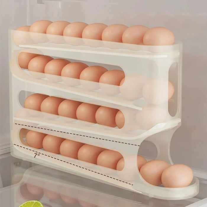 Refrigerator Egg Storage Box - 4 Tiers Fridge Egg Rack