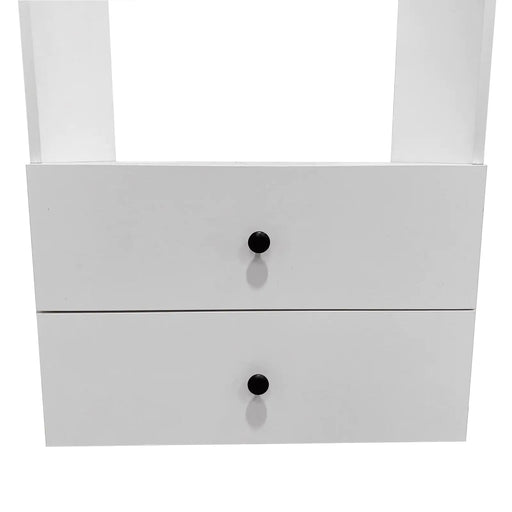 B2 Bathroom Shelves，Modular Wood Closet System Clothes Organizer, Closet System with 2 Closet Shelves, Closet Organizer System, Walk in Closet Organizers and Storage