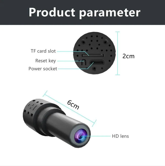 WiFi Wireless Spy 4K Mini Camera Pinhole