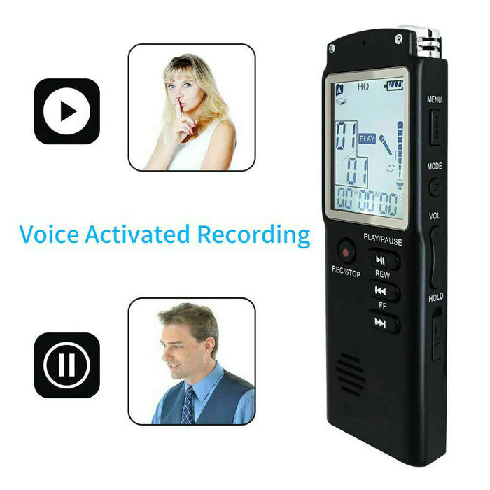 32G Voice Activated Mini Digital Sound Audio Recorder