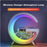 Smart G-Shaped LED Lamp with Bluetooth Speaker & Wireless Charger