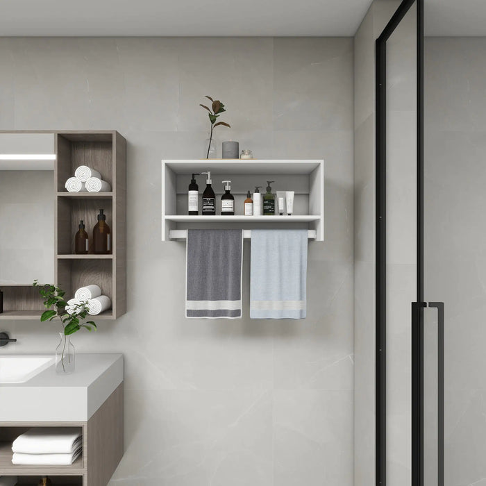 B2 Bathroom Shelves，Modular Wood Closet System Clothes Organizer