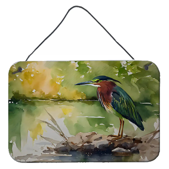 Green Heron Wall or Door Hanging Prints