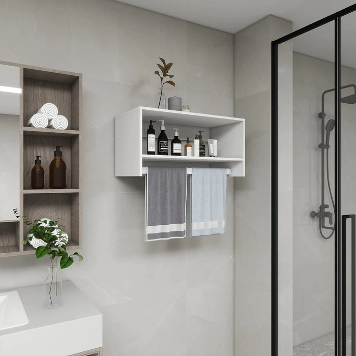 B2 Bathroom Shelves，Modular Wood Closet System Clothes Organizer